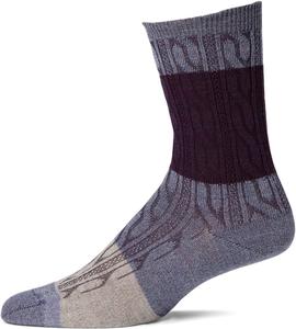 Носки Smartwool Everyday Color Block Cable Crew Socks, цвет Chalk Violet