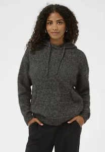 Вязаная толстовка с капюшоном kauma Kaffe, Dark Grey Melange