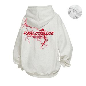 Унисекс свитшот PAUL COSTELLOE, белый/серый/красный