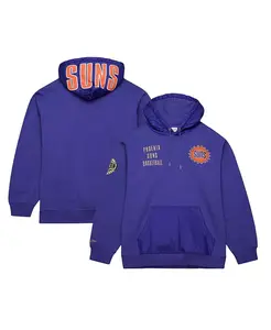 Мужская фиолетовая толстовка с капюшоном Phoenix Suns Team OG 2.0 Vintage Logo Fleece Pullover Hoodie Mitchell & Ness