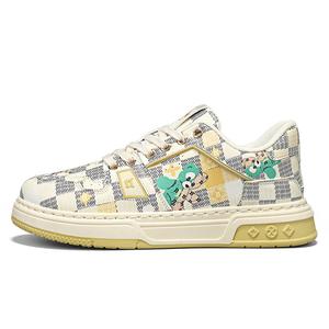 Tonlion Амортизирующие устойчивые к истиранию противоскользящие низкие скейтерские кроссовки мужские - желтые, цвет Yellow