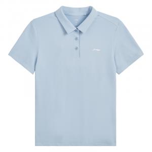 Женская рубашка поло LiNing, цвет «Небесно-голубой»
