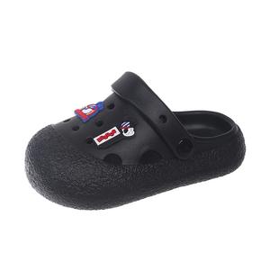 Детские тапочки с противоскользящей, противоударной и дышащей подошвой BOBDOG, черный