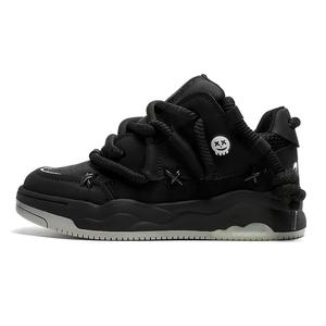 PAVEA Низкие кроссовки для скейтбординга унисекс, черные