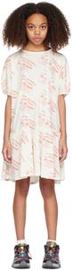 Детское кремово-белое платье с изображением моржа The Animals Observatory