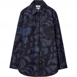 COS Рубашка Chris Perani Collaboration женская темно-синяя