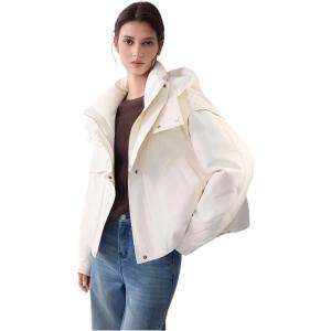 Пуховик женский с капюшоном Moderate Parka ELLE, экрю