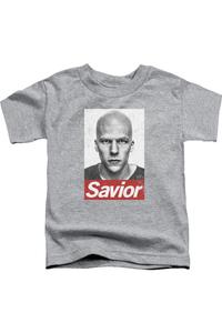 Детская футболка с коротким рукавом "Бэтмен против Супермена: Спаситель" Gildan, athletic heather