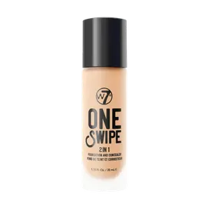 Тональный крем с консилером 2в1 свежий бежевый W7 One Swipe 2In1, 35 мл