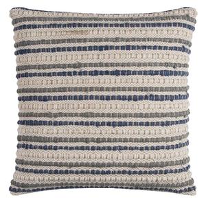 Текстурированная декоративная подушка Rizzy Home в полоску, синий
