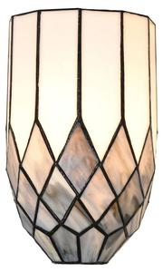 Настенный светильник Clayre & Eef Tiffany Spencer, серый - стекло - 15 x 27 x 18 см