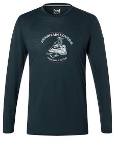 Лонгслив super.natural Merino, синий