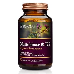 Наттокиназа K2 Mk-7 100 мг Пищевая добавка - 60 капсул Doctor Life