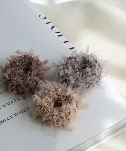 Мини-набор кружевных резинок для волос Colleca La, цвет Brown