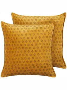 Декоративная подушка Beliani 2er Set Deko RAPIS, желтый