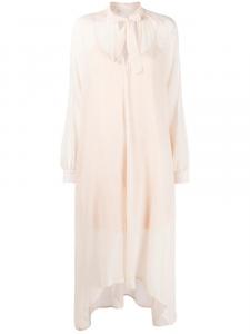 Платье миди с длинными рукавами и графичным принтом Fabiana Filippi, розовый