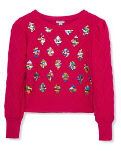 Привычный свитер с косами Habitual, розовый