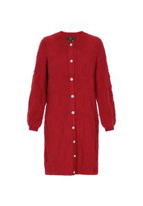 Вязаный кардиган faina, бургундия