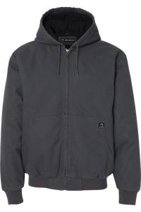 Куртка DRI DUCK из ткани Cheyenne Boulder с капюшоном и трикотажной стеганой подкладкой, цвет charcoal