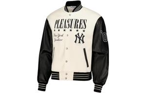PLEASURES Co-brand бейсбольная куртка мужская белый Mlb