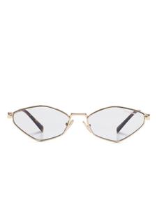 Miu Miu Eyewear солнцезащитные очки Regent, золотой