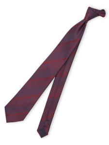 Полосатый галстук стандартного размера, пригодный для стирки, шириной 8,0 см Mfeditorial, цвет 15 Wine