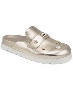 Женские мюли Islay Macaron Flat Mules KARL LAGERFELD PARIS, White Gold