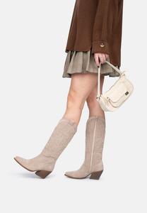 Ковбойские/байкерские сапоги WESTERN Posh by Poelman, бежевый