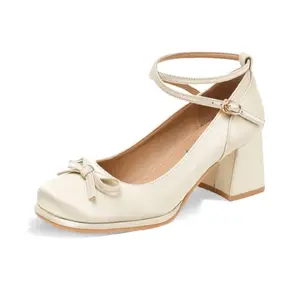 Туфли Mary Jane от Dawei's House для женщин абрикосовые, цвет Apricot