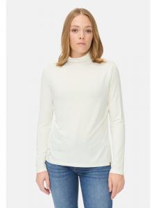 Рубашка с длинными рукавами и воротником-стойкой, бежевого цвета. Camel Active