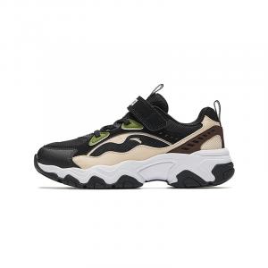 Скользоустойчивые противоударные износостойкие дышащие низкие повседневные детские кроссовки для подростков Antakids, black/light desert/date brown-4