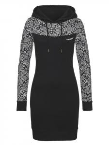 Kangaroos Платье-толстовка с черным узором