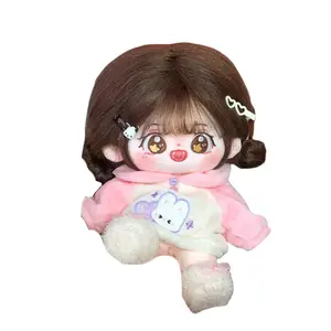 Плюшевая кукла из хлопка для переодевания, высота 20 см Dolls and bears dance, Starry Night Bare Baby+Fluffy Bunny