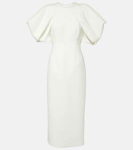 Свадебное платье миди из крепа Calita Roksanda, слоновая кость