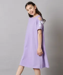 Платье с открытыми плечами и шнуровкой Avv, цвет Lavender