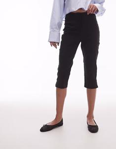 Капри Topshop bengaline черного цвета