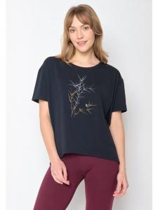 Футболка Nature Bird Reed черного цвета GreenBomb