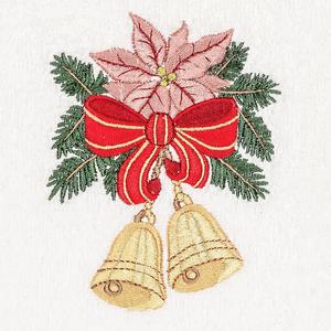 Linum Домашний текстиль Рождественские колокольчики с вышивкой Роскошное турецкое хлопковое полотенце для рук