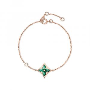 Браслет Color Blossom BB Star, розовое золото, малахит и бриллиант Louis Vuitton, розовый