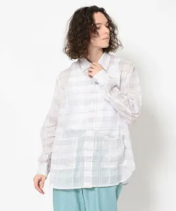 Рубашка LUSOR Check Lawn SS B'2Nd, цвет White