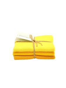 Solwang Набор из 3 желтых комбинированных чистящих салфеток