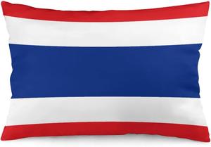 MaSiledy Декоративная наволочка с флагом Таиланда, двусторонняя печать, потайная молния Pattern-2