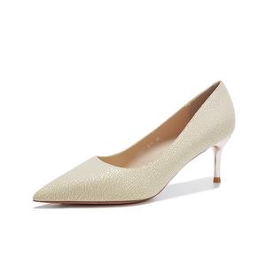 QITUMAUL Босоножки на шпильке 9,5 см женские бежево-желтые [Высота каблука 6,5 см], цвет Beige Yellow[Heel Height 6.5cm]