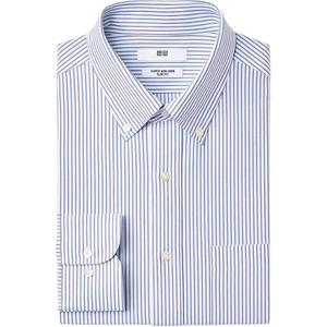 UNIQLO Рубашка мужская синяя Moderate