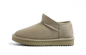 Женские зимние ботинки HUANQIU противоскользящие короткие, серый