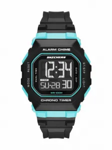 Мужские цифровые полиуретановые часы Skechers SR1187, цвет Black