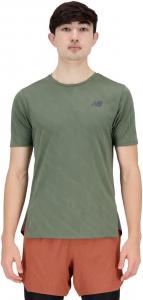 New Balance мужские Q Speed Jacquard с коротким рукавом 22, Deep Olive Green