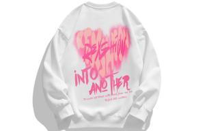 REXSHION Толстовка унисекс, Белый круглый вырез