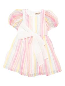 Платье с лифом и рукавами-фонариками от Hucklebones London, розовый