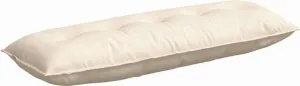 Подушка для спины Cream 140 x 50 см, вельветовая ткань vidaXL